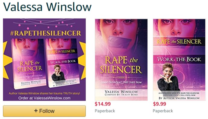 stopsocialbully's tweet photo. For Release: Author Valessa Winslow Releases “#RapeTheSilencer” + "#WorktheBook" #DomesticViolence #Paperback Book Duo on #Amazon and #Kindle for Digital Download

More > > > https://t.co/uf8X4VZ6sy https://t.co/k6SbMbjAAB