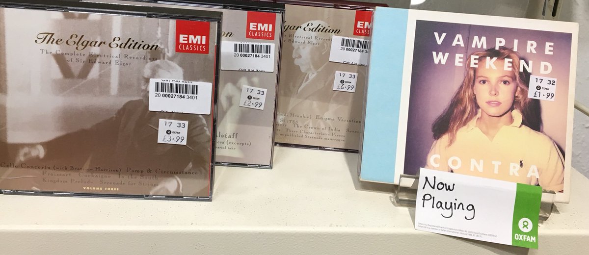 Trying to decide if the shop was feeling more Elgar or more Vampire Weekend this Saturday. Good choice made #vampireweekend