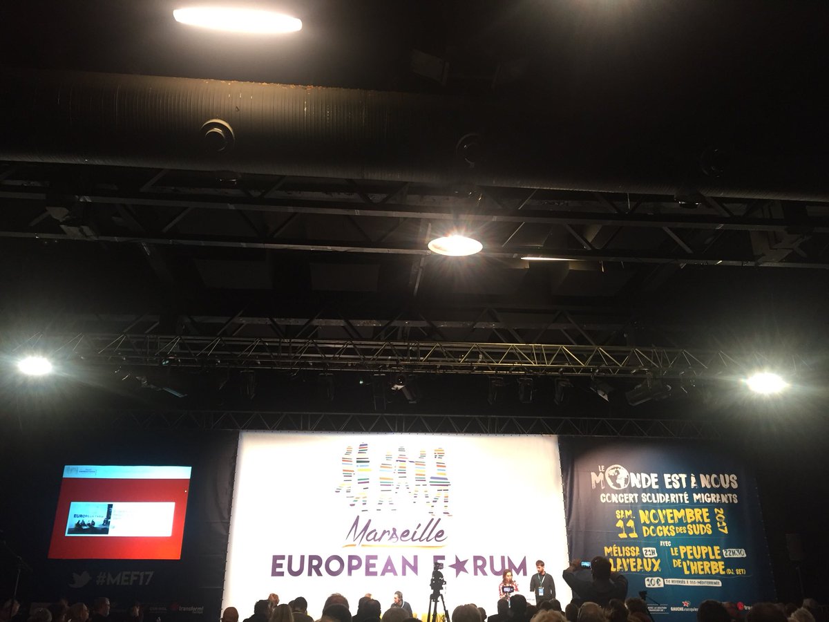 ENA_Institute's tweet photo. The #Marseille #Forum set the basis for further progressive co-operation in #Europe. Much more steps have to be taken from now on. #ENA Institute for Alternative Policies will be present &amp; supportive to this challenging yet hopeful process #MEF17 https://t.co/7fl9xAJmCW