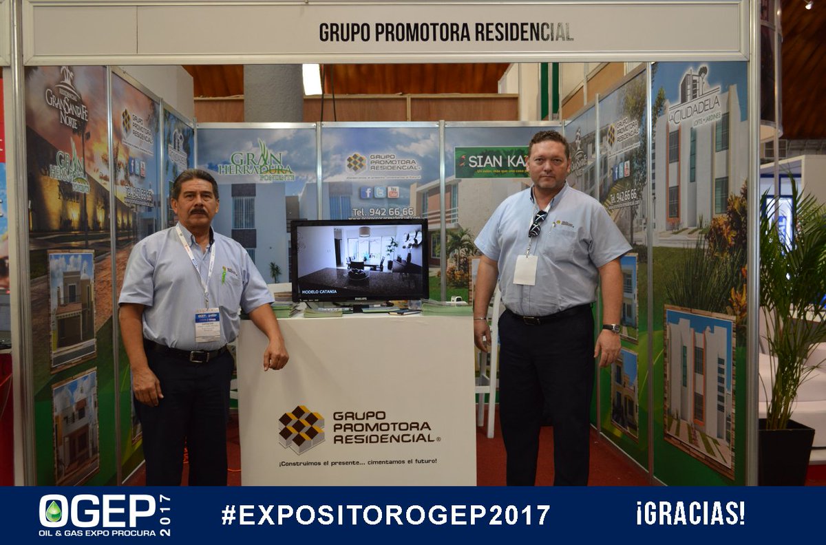 foro_ogep's tweet photo. Agradecemos la participación de #GrupoPromotoraResidencial como #EXPOSITOR en el #ForoPetrolero #OGEP2017¡Muchas gracias, nos vemos en 2018! https://t.co/eIsu7lI2Yw