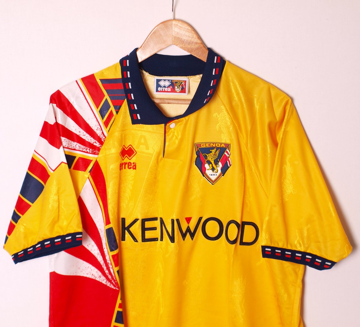 1994-95 Genoa away shirt designed by #Errea #IlGrifone Full range