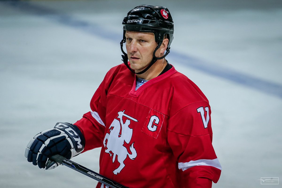 Darius Kasparaitis is mounting a comeback, at age 43, in Lithuania. He's  playing with a team called Hockey Punks Vilnius. I'm not making this up. :  r/hockey