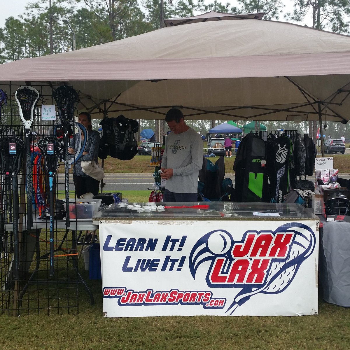 Visit JaxLax Sports at the Wishbone Tournament! 10% off All Complete Sticks and Handles!