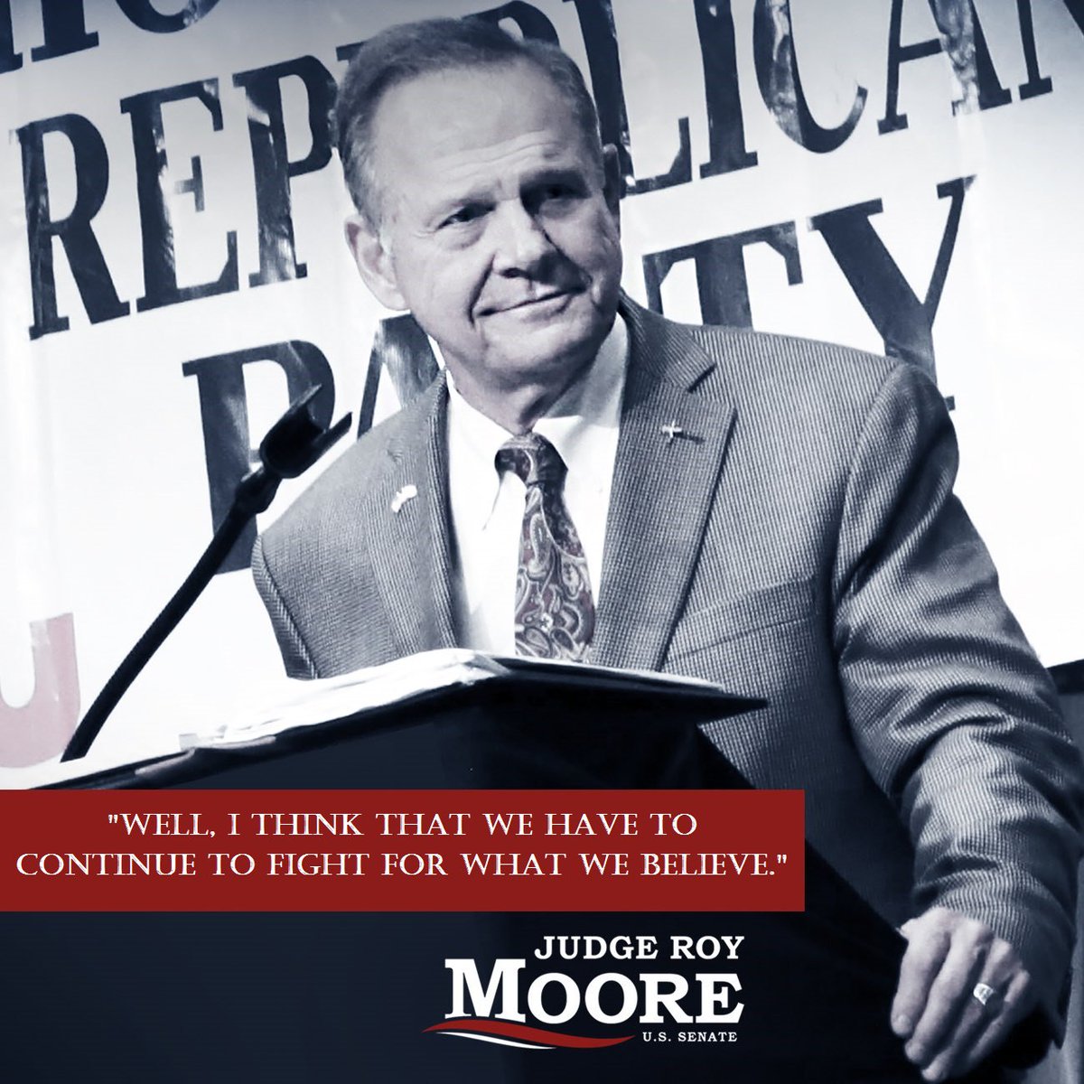 DarleneHBrook's tweet photo. #RoyMoorePickUpLines

"Well, I think that we have to continue to fight for what we believe." @MooreSenate @TeamMoore @PJNET_Team #ALSen #Alabama #PrayForLeadership #Pray41Another #PrayForAllPeople #BecauseEvilExists https://t.co/QlzNQQR3Ut