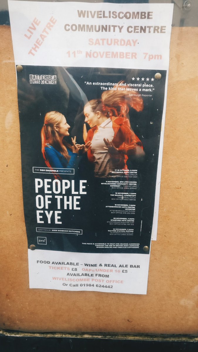 DH_Ensemble's tweet photo. #Rural touring fun - everyone pitches in to set up! #Somerset @People_OfTheEye tonight! https://t.co/bTyPo6mkQz