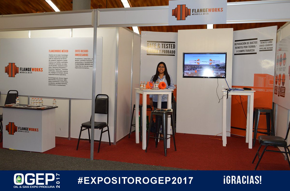 foro_ogep's tweet photo. Agradecemos la participación de #FLANGEWORKS como #EXPOSITOR en el 6to. #ForoPetrolero #OGEP2017 ¡Muchas gracias, nos vemos en el 2018! https://t.co/xwVjeOpI0z