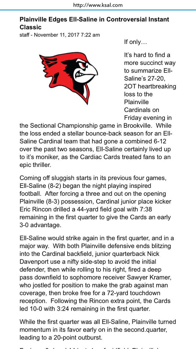Ell-Saline Cardinals tweet media