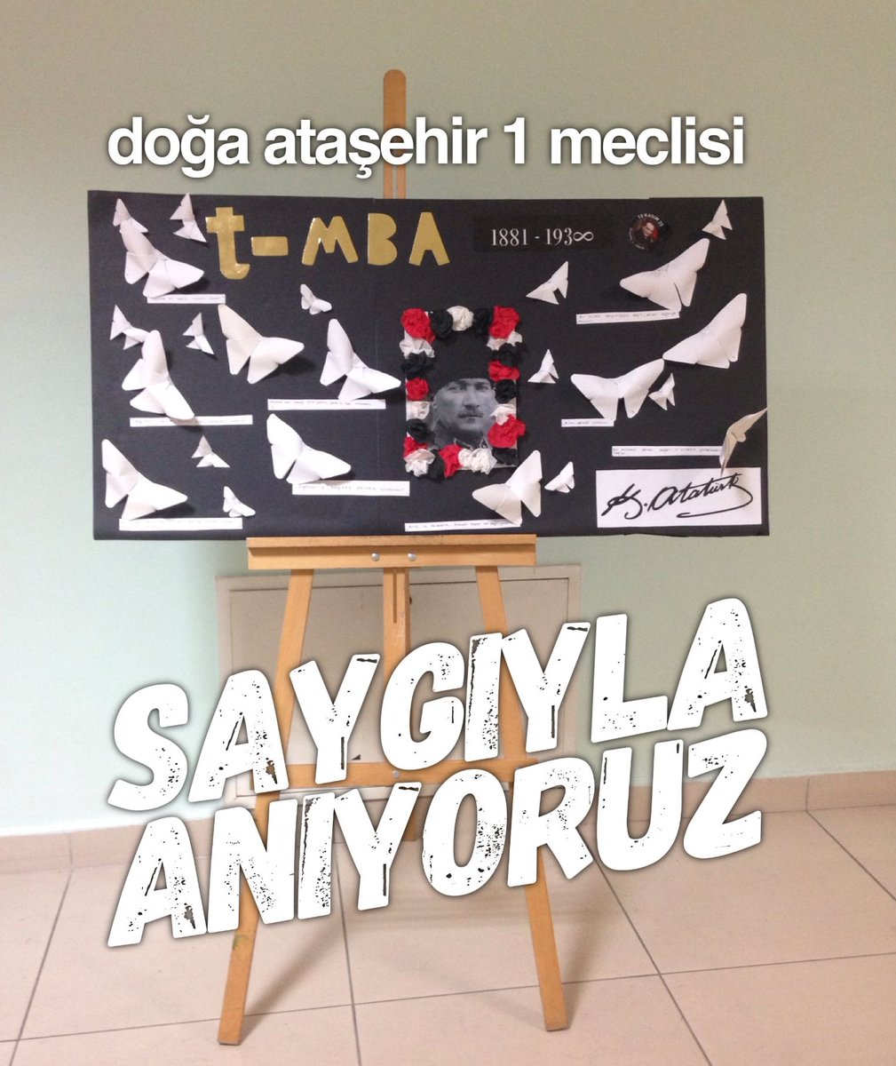 Bildiğimiz Üzere Geçtiğimiz Günlerde 10 Kasım ile Beraber Atamızı yeniden andık. Bu Günün Ataşehir 1 Meclisi ve Okulumuz için önemini belirten bir pano hazırlamak istedik.
Atatürk'ün Vefatının 79.Yılında Onu Saygıyla Anıyoruz.