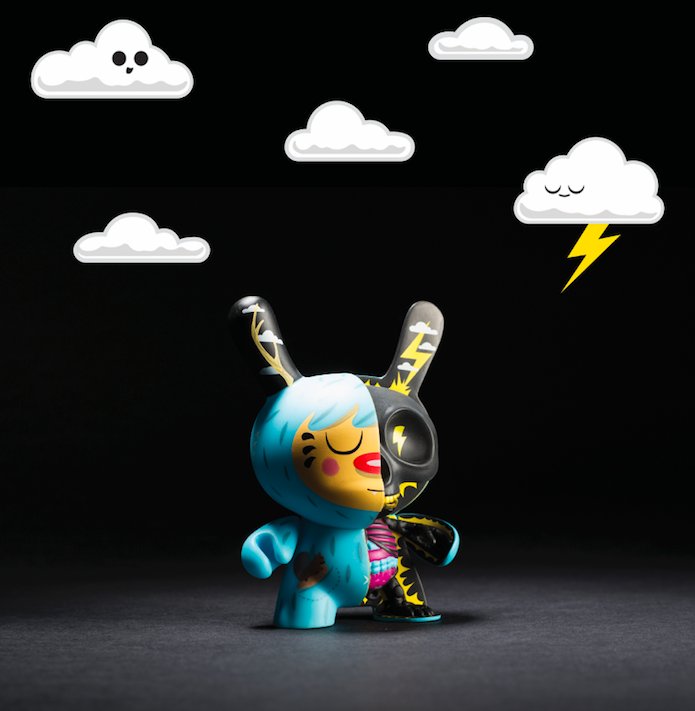 Kidrobot's tweet photo. The Anatomical 5-Inch Dunny, Mr.Watt by in house designer Johnny Draco strikes first at Designer Con this weekend at the Kidrobot booth #518. 
 #Kidrobot #booth518 #designercon #dunny #MrWatt #JohnnyDraco https://t.co/JQa7fH0FKg