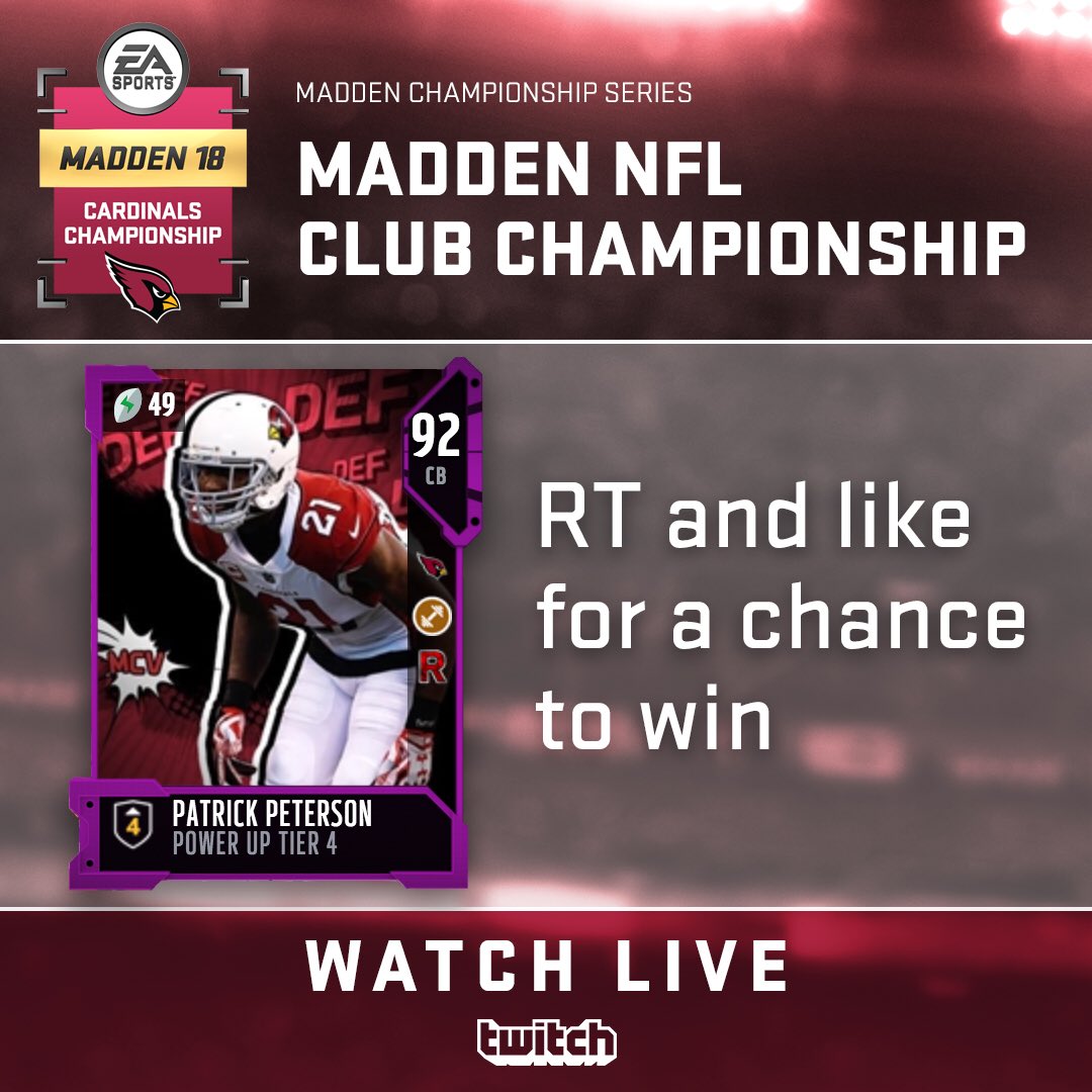 EASPORTS_MUT's tweet photo. The first of 32 Club Championships start today in Arizona! 

Tune in at 2 PM EST
📱💻🖥📺 https://t.co/cBTDly3fm2 https://t.co/tsQkkmww7K