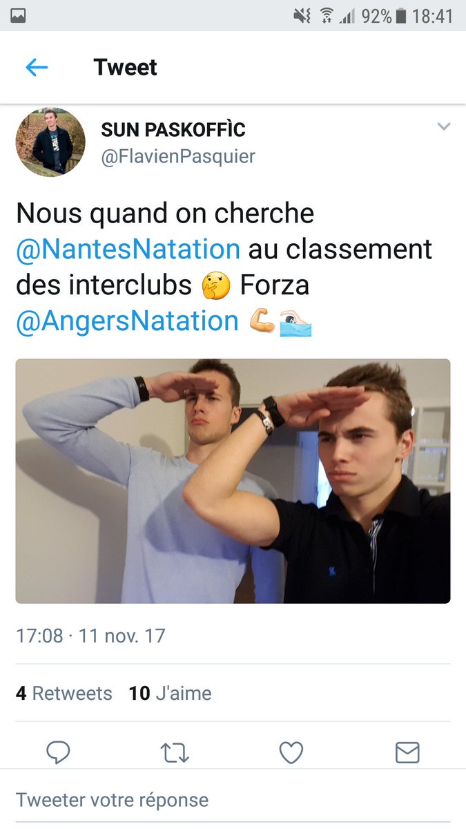 NantesNatation's tweet photo. Coucou @AngersNatation, la prochaine fois, dites à vos nageurs d'attendre la fin pour crier victoire... 💪🔰 #TeamNN #Interclubs https://t.co/npx9mqFizy