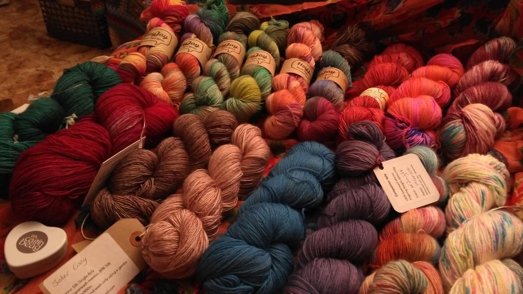 LjHemming's tweet photo. Great day at #festiwool Loving all the colours of my ever growing stash! https://t.co/EJoqzoEXwl