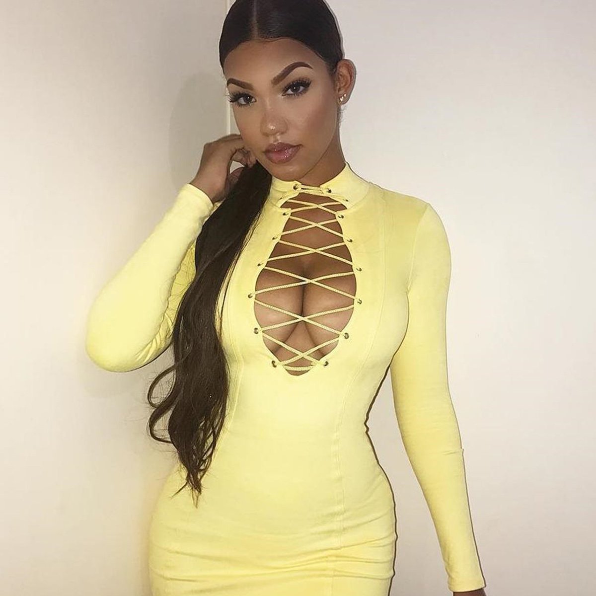 yellow oh polly dress