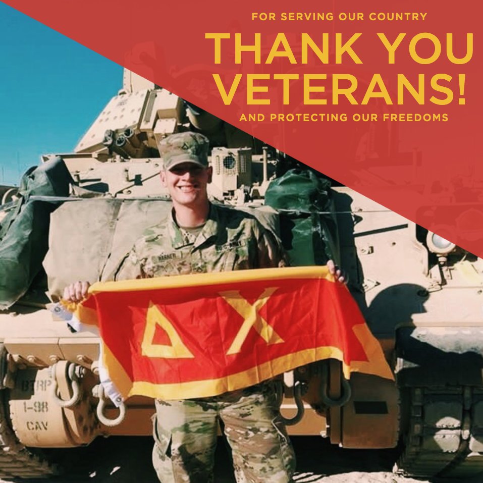 Happy #VeteransDay to all the men and women who have served our country. We are forever grateful for this selflessness! #DeltaChi