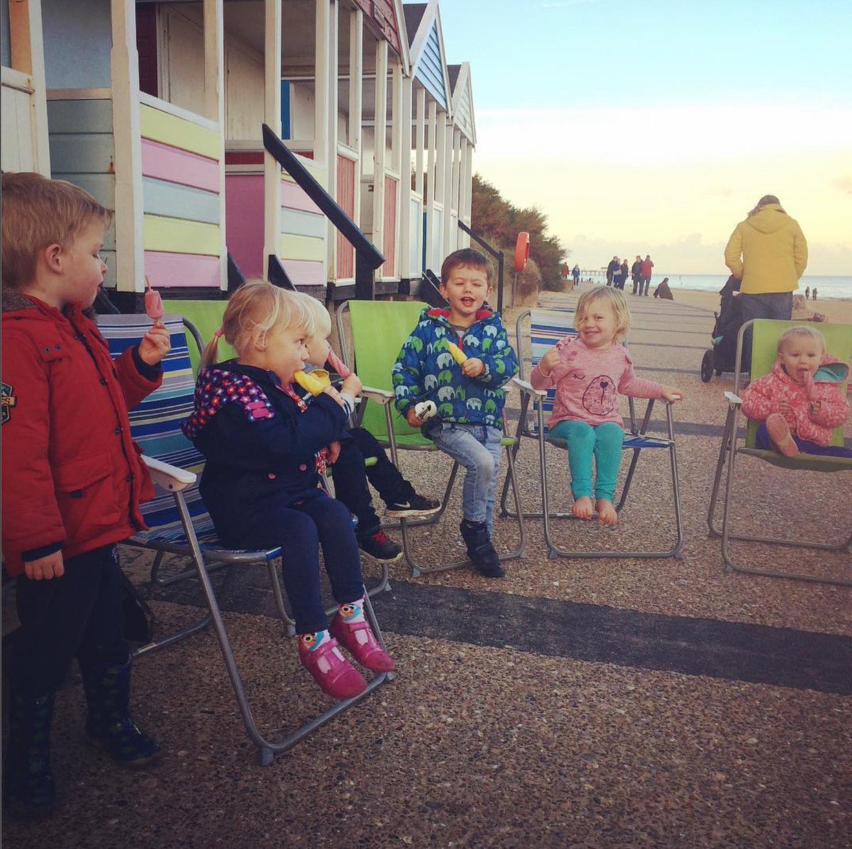 The perfect way to celebrate turning 3! #icelollies #wintersun #southwold #suffolk