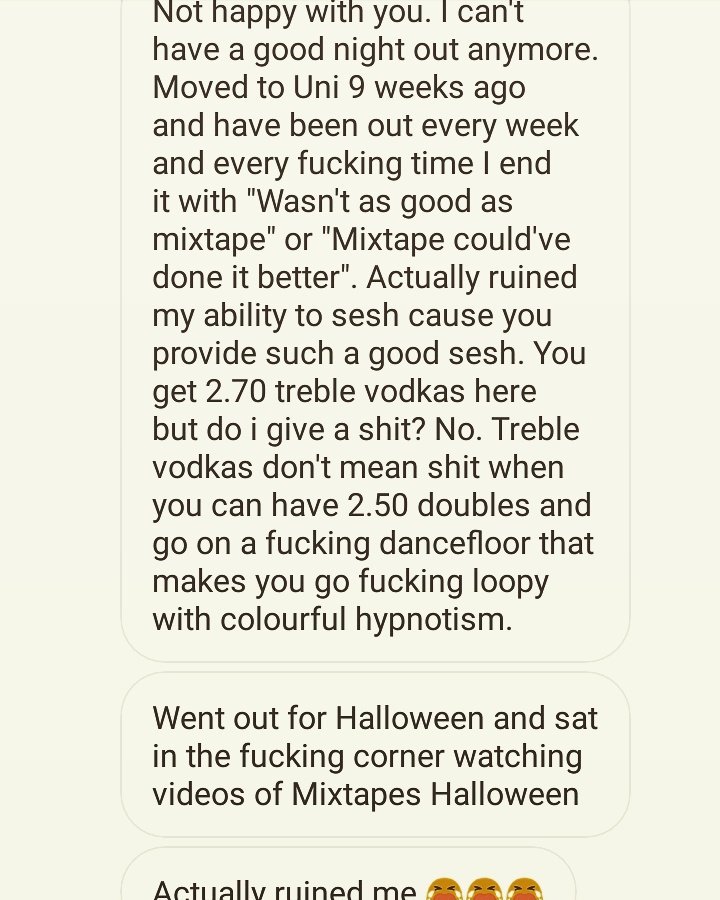 Mixtape:Messtape:MixxyT (@mixtapeboro) on Twitter photo Beautifully written review from last week... Beautifully written review from last week...
