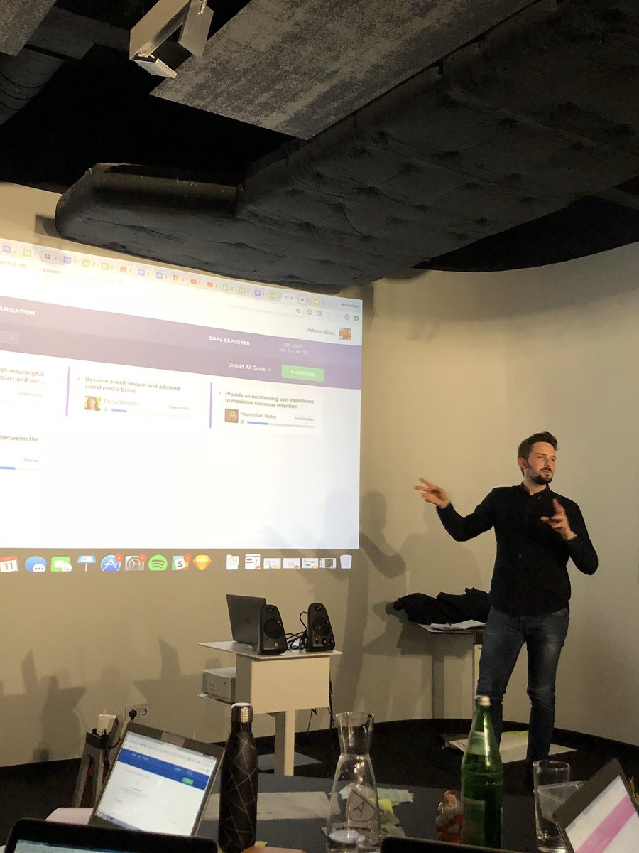 Spannende Insights in #OKR mit <a href="/johmmueller/">Johannes M.</a> von <a href="/WorkpathHQ/">Workpath</a> ! <a href="/greenc4green/">Christian Arnold</a> <a href="/UlfBrommelmeier/">Ulf Brommelmeier</a> Wann fangen wir damit an?  #shiftschool