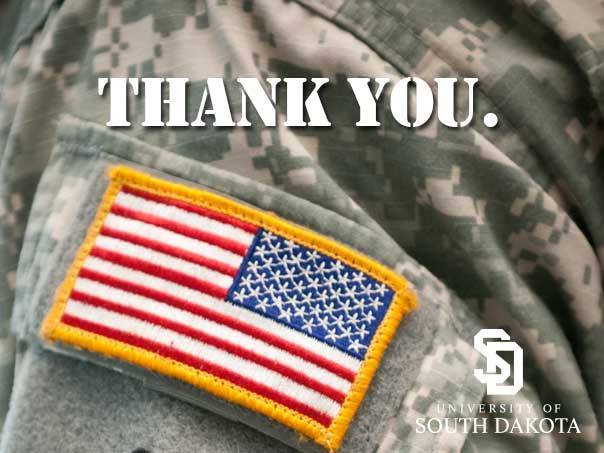 Thank you <a href="/USDROTC/">USD ROTC</a> <a href="/yotesvetsctr/">USD SVRC</a> and all our Veterans.