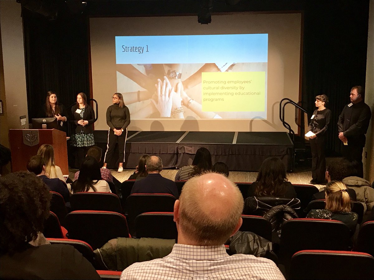 skeithburton's tweet photo. Outstanding team presentations on D&amp;I case study at Plank Center Challenge for Emerging Leaders at DePaul.   #PlankPRChallenge https://t.co/kYwkWgvNXH