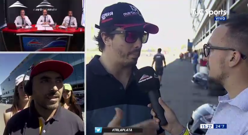 CarburandoTV's tweet photo. #TRLaPlata - Los pilotos opinan sobre el campeonato que se define entre @MarianoAltunita y @AgustinCanapino 

Transmisión en @TyCSports https://t.co/mm5viV3U74