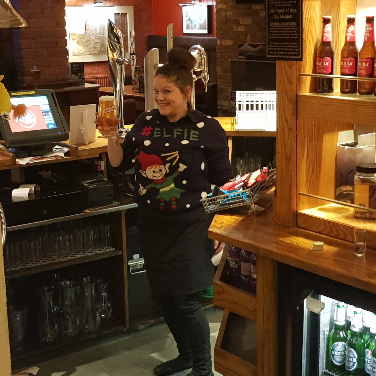 FCtabletable's tweet photo. #ttfam5 xmas jumper and San Miguel @SteveAdamsTT  @MrsHCooke @theNelsonTT https://t.co/TOgKkWAcVs