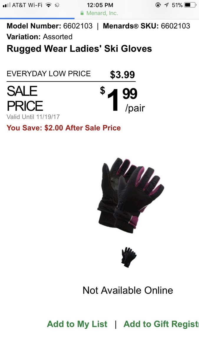 The Men’s and Women’s Insulated Ski Gloves are on sale at Menards! This is one of the sales we have been waiting for... they are $1.99/pair! Could you sponsor some for Backpack Project MN? We need 200 more pair! Thank you!