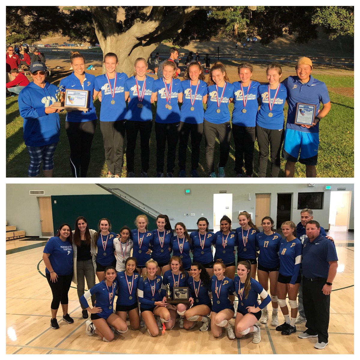 .<a href="/cifccs/">CIF - Central Coast Section</a> DII VB and XC Champions!! Great finish to championship Saturday! On to the <a href="/CIFState/">CIF State</a> meet! #GoPanthers