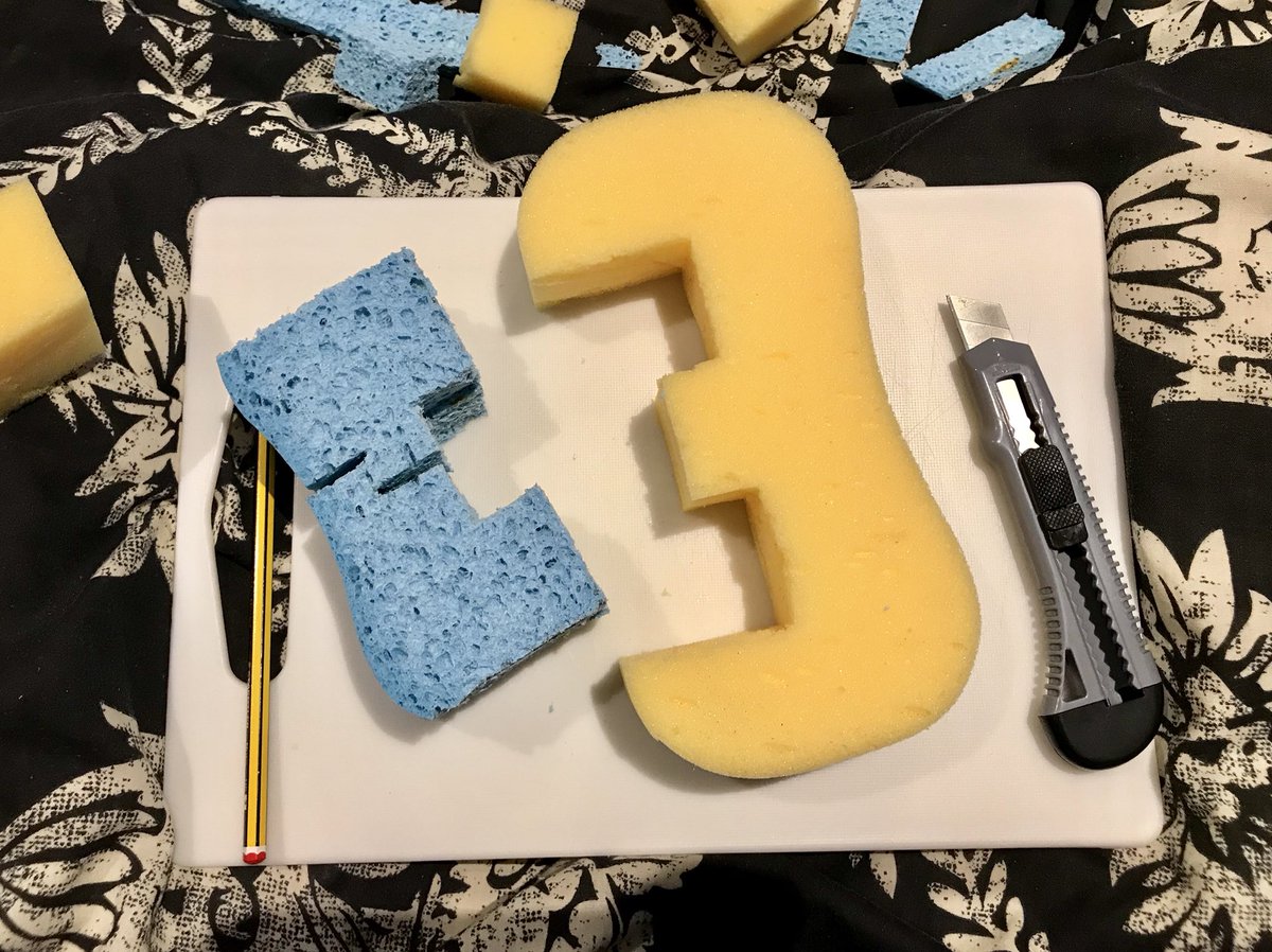 MissA_Brook's tweet image. Wild Saturday night in making an #Enzyme model out of sponge for my Year 9 group on Tuesday 😂✂️ #BiologyAddict #ScienceModels