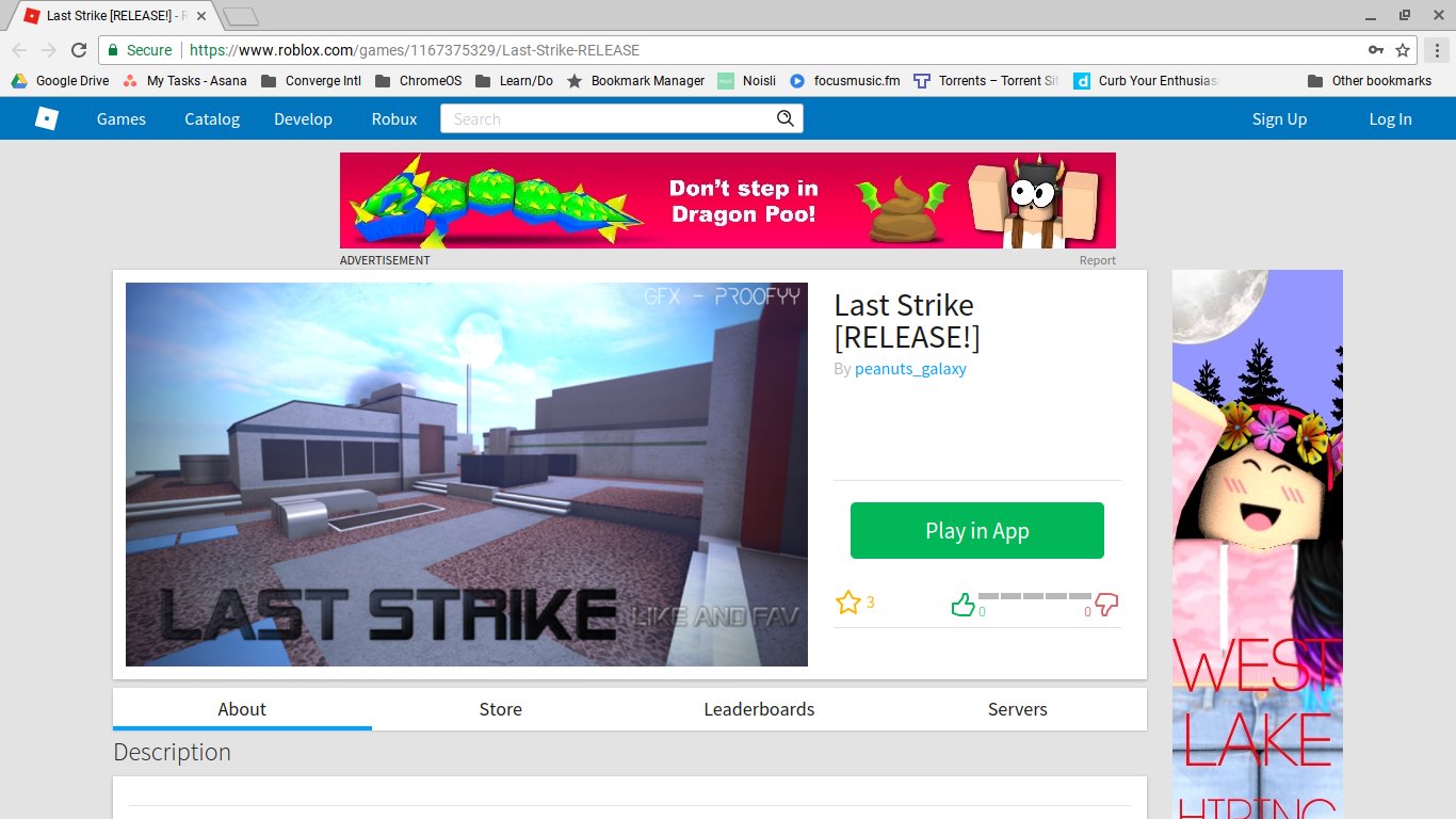 Startup Copy on X: Play LAST STRIKE on @Roblox! This game was coded/ built  by my 10-year-old son and works best with at least 2 players! #code #Roblox  #EPIC  …  /