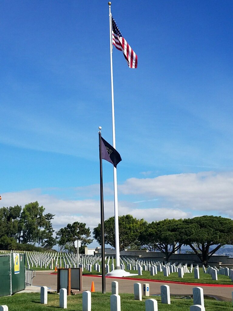 Remembering our fallen and missing veterans.
Rosencrans National Cemetery - Point Loma, San Diego CA