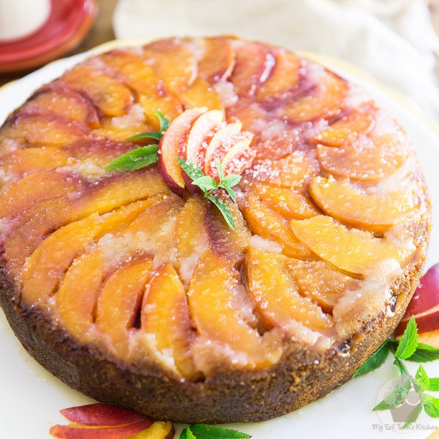 EvilTwinKitchen's tweet photo. Upside Down Peach Cake with Apricot Beer Syrup https://t.co/L04qCCmSvu https://t.co/FuoW7rBoQO