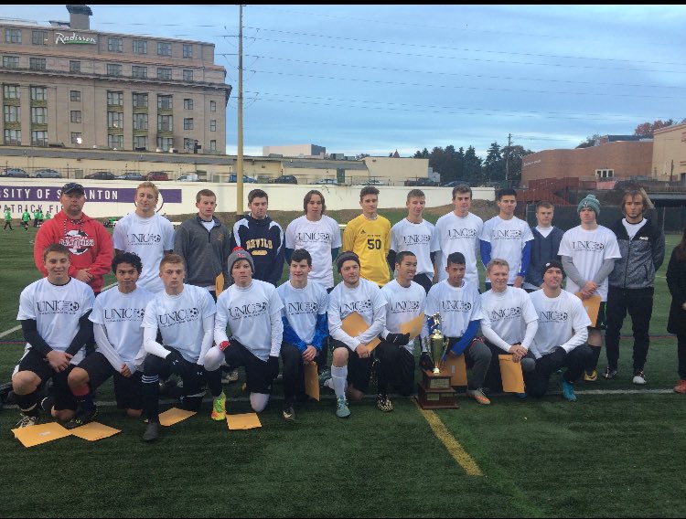 PaupackFutbol's tweet photo. Congratulations to Seth Franklin (10 saves) &amp; Eric Barczyk (1 assist) for representing Wallenpaupack in the UNICO All-Star game where they won 2-1. https://t.co/gDiW18Uugc