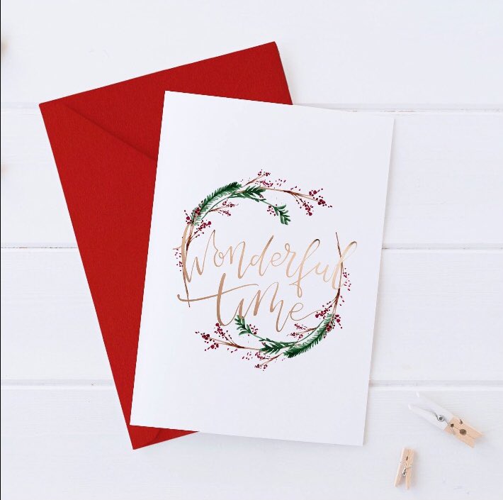 BySarahGarvey's tweet photo. New #ChristmasCards added to my #Etsy shop. #Christmas #Card #BeautifulCard #ChristmasConquered #EtsySeller #ChristmasWreath #Xmas #XmasCard https://t.co/FU5iEU6Fwj