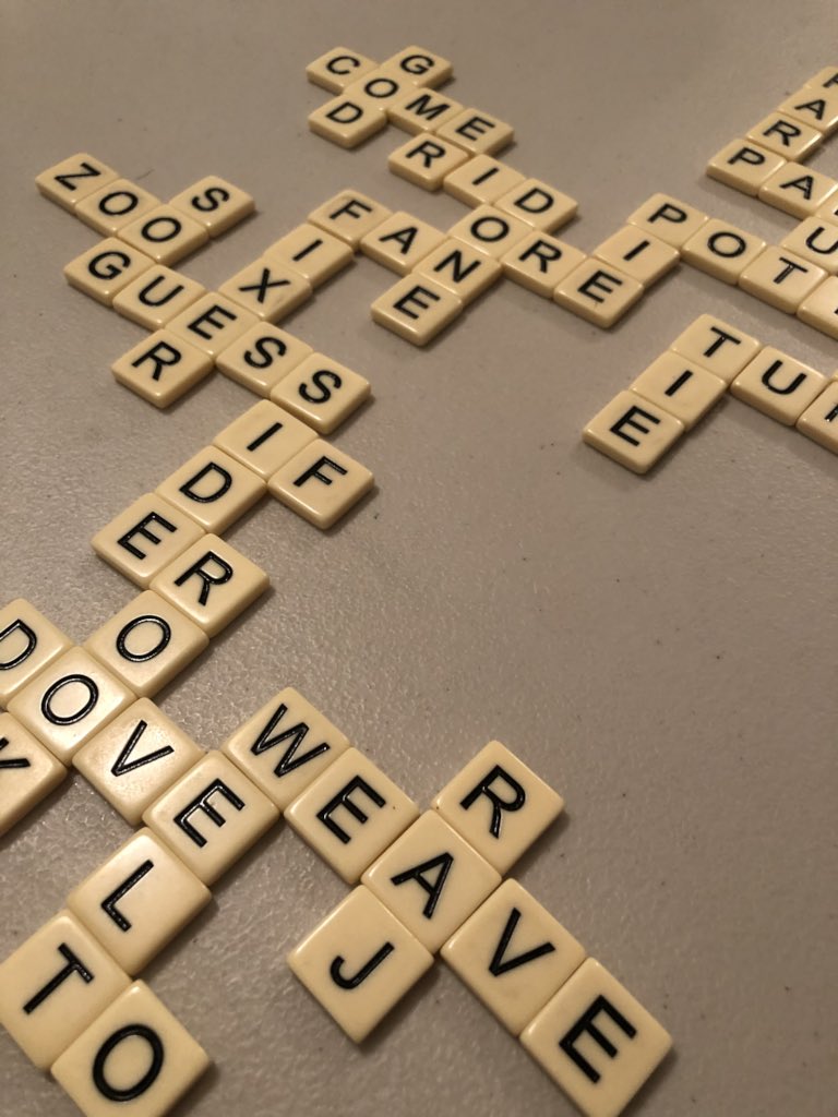 ASPicou's tweet image. I love Bananagrams maybe even more than Scrabble. What’s your favorite word game? #writer #wordnerd