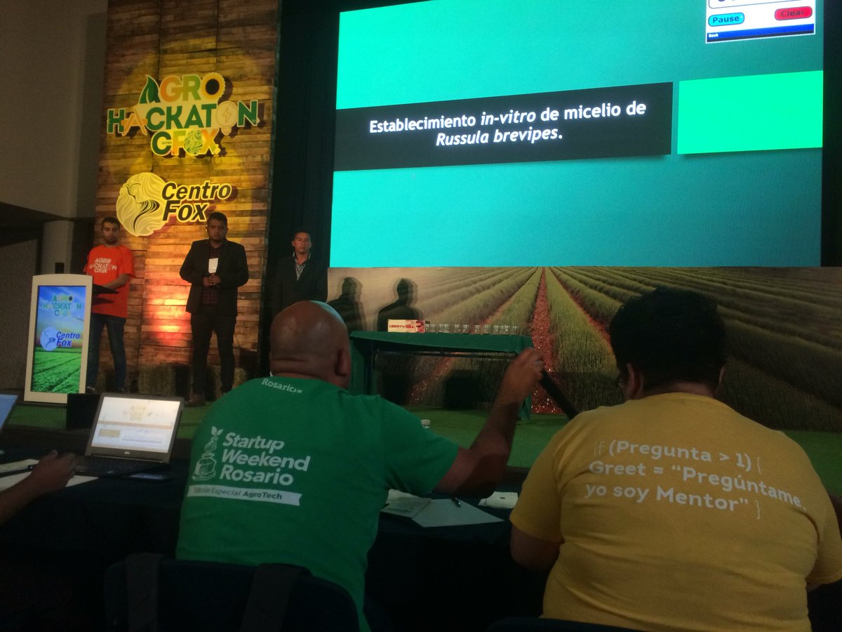 centrofox's tweet photo. Rescatar una especie en peligro y con ello generar alimento es el proyecto de In-Vitro en #AgroHACKATON https://t.co/8v5ZTaFapp