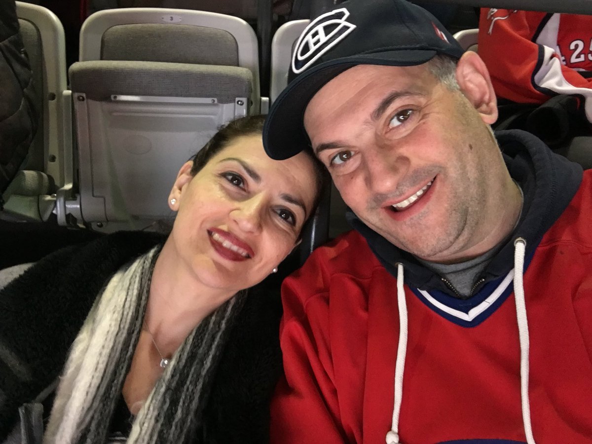 ericbettan's tweet photo. No kids tonight. Date night with the love of my life and the Habs!  #mytwofavoritethings #habselfie https://t.co/iZVLaaApej
