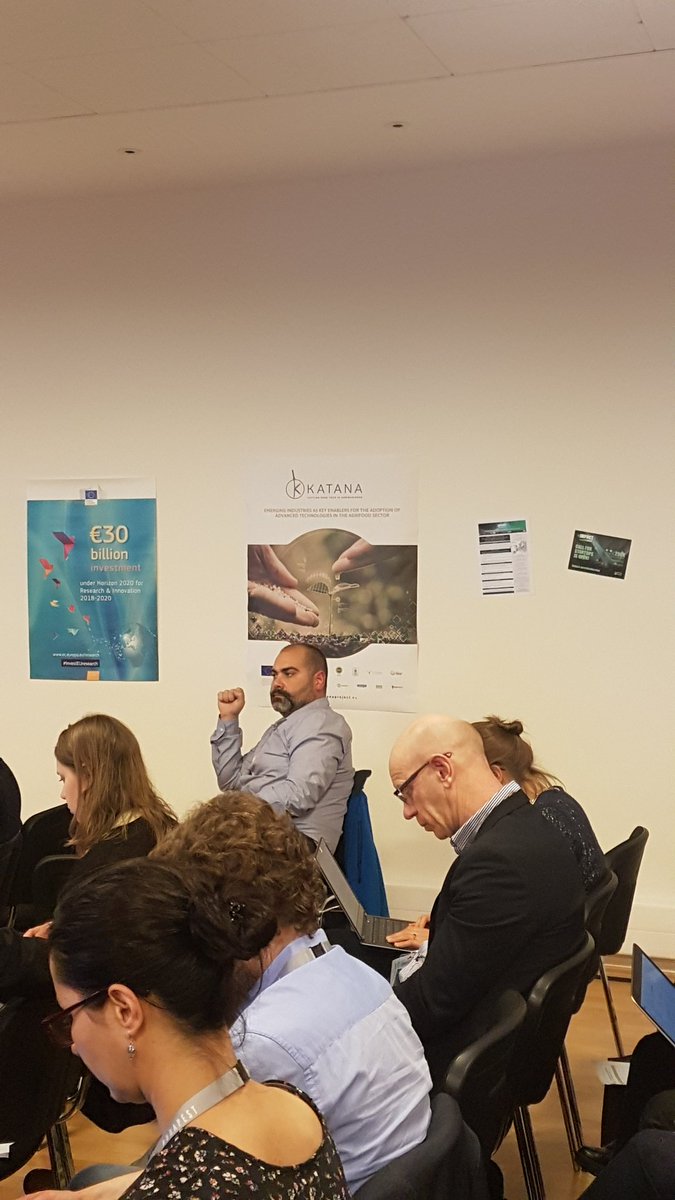 georgiosmeg's tweet photo. Amongst other "Cascading Grants" projects members, my friend, and partner in various projects, @mladenradisic was in #ICT_IDEALIST workshop showcasing #H2020_KATANA |#ICTPropDay https://t.co/80wDls0n2E