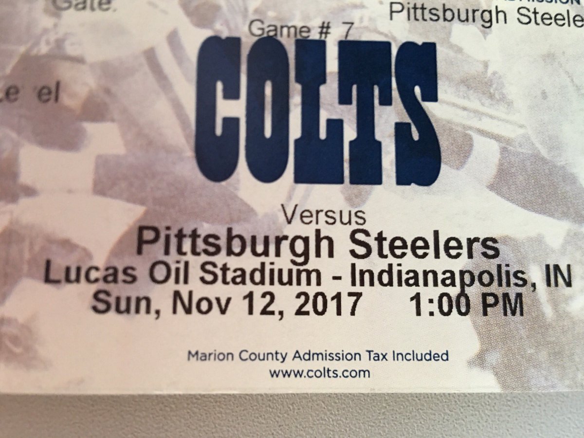 Anyone From #SteelerNation In Indianapolis?? Giving Away 4 Tickets To Tomorrows Game! Send Me A Picture Of You In A Steelers Jersey For A Chance To Win!