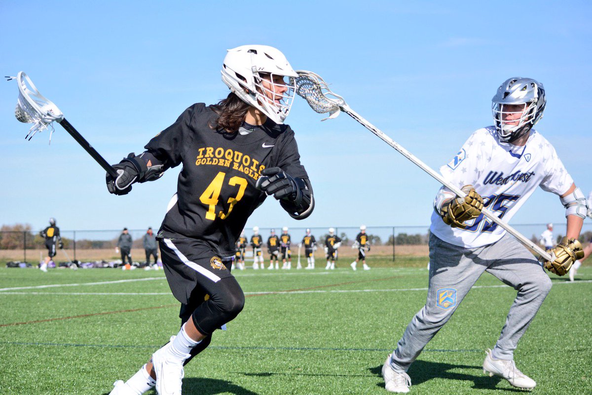 3dLacrosse's tweet photo. The Iroquois Golden Eagles, whose logo was designed by @lyle4thompson, at the #FLGin3d Fall Shootout. #attackeverything (📷: @cvock) https://t.co/kZgHityMII