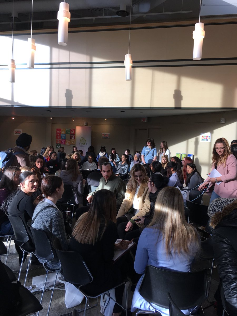 BrockCCGHR's tweet photo. How do we implement SDGs in the Brock community? Discussion happening right now! #CCGHR #Brock #CANYouth4SDGs https://t.co/6Ok1m9ENLM