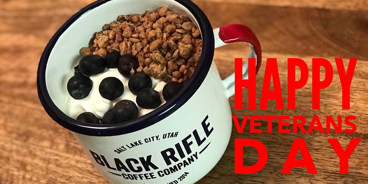 Celebrating my FIRST as an actual #Veteran #HappyVeteransDay2017 #coffee #gourmet #parfait #merica