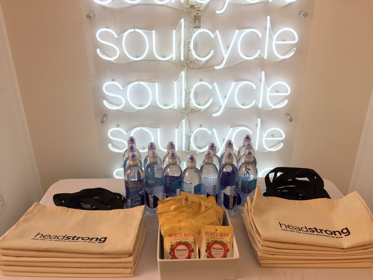 HeadstrongProj's tweet photo. Headstrong X @soulcycle is officially over! Thank you to all those who came to #RideForVets. As our instructor said “to be physically stronger you need to get stronger mentally.” #GetHeadstrong https://t.co/X5VAPiyBPY