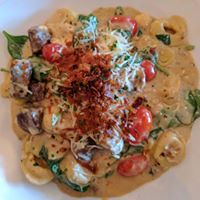 Beef Tips and Tortellini - a savory, rich, and satisfying favorite here at Varanese. Come out tonight and enjoy a warm meal with live jazz!