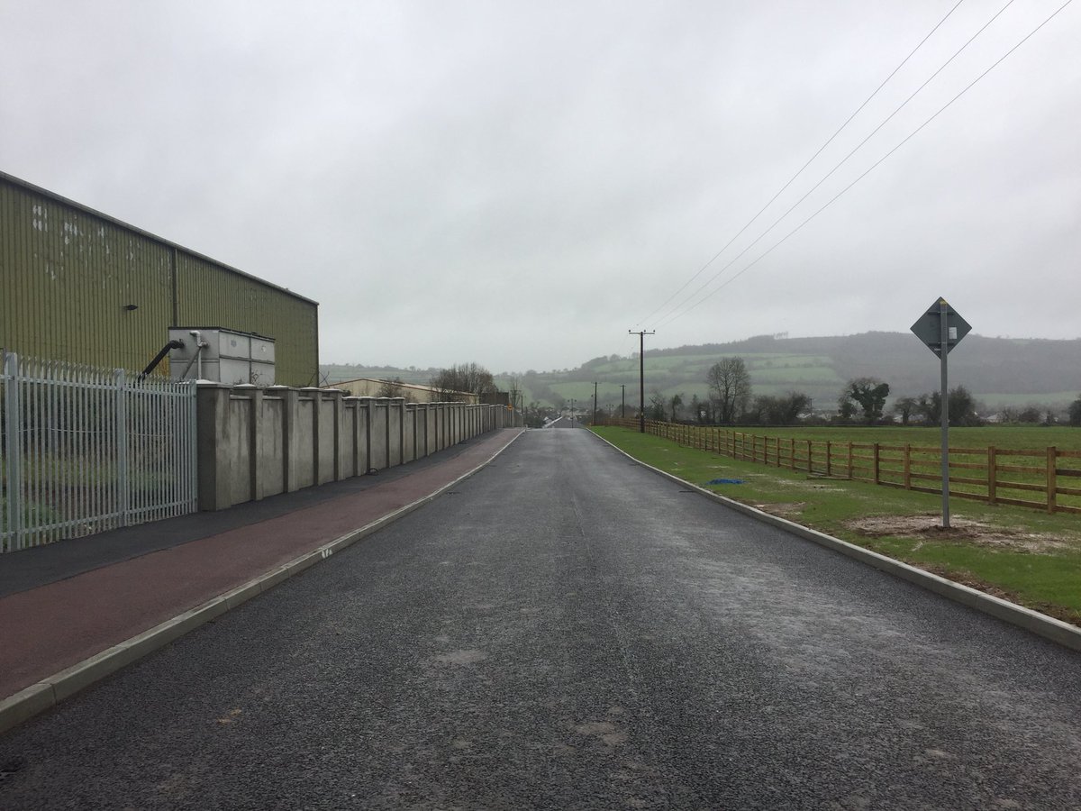 REASpratt's tweet photo. Tallow Link Road near completion. Well done to the past Chairman of @WaterfordCounci James Tobin and the other elected members of the Council. Also a big ๐ to locals Sean Tobin of #GoalpostIreland and Joe Flaherty in delivering this important investment for Tallow. @TallowGAA https://t.co/Z9Qbtzbyl1