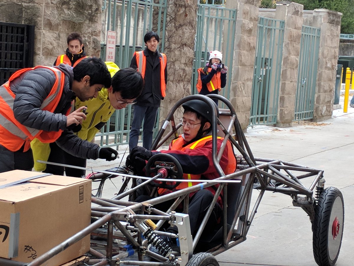 SC7s first time on the ground. The chassis rolls! All that's left to do is figure out just how well
#nusolar