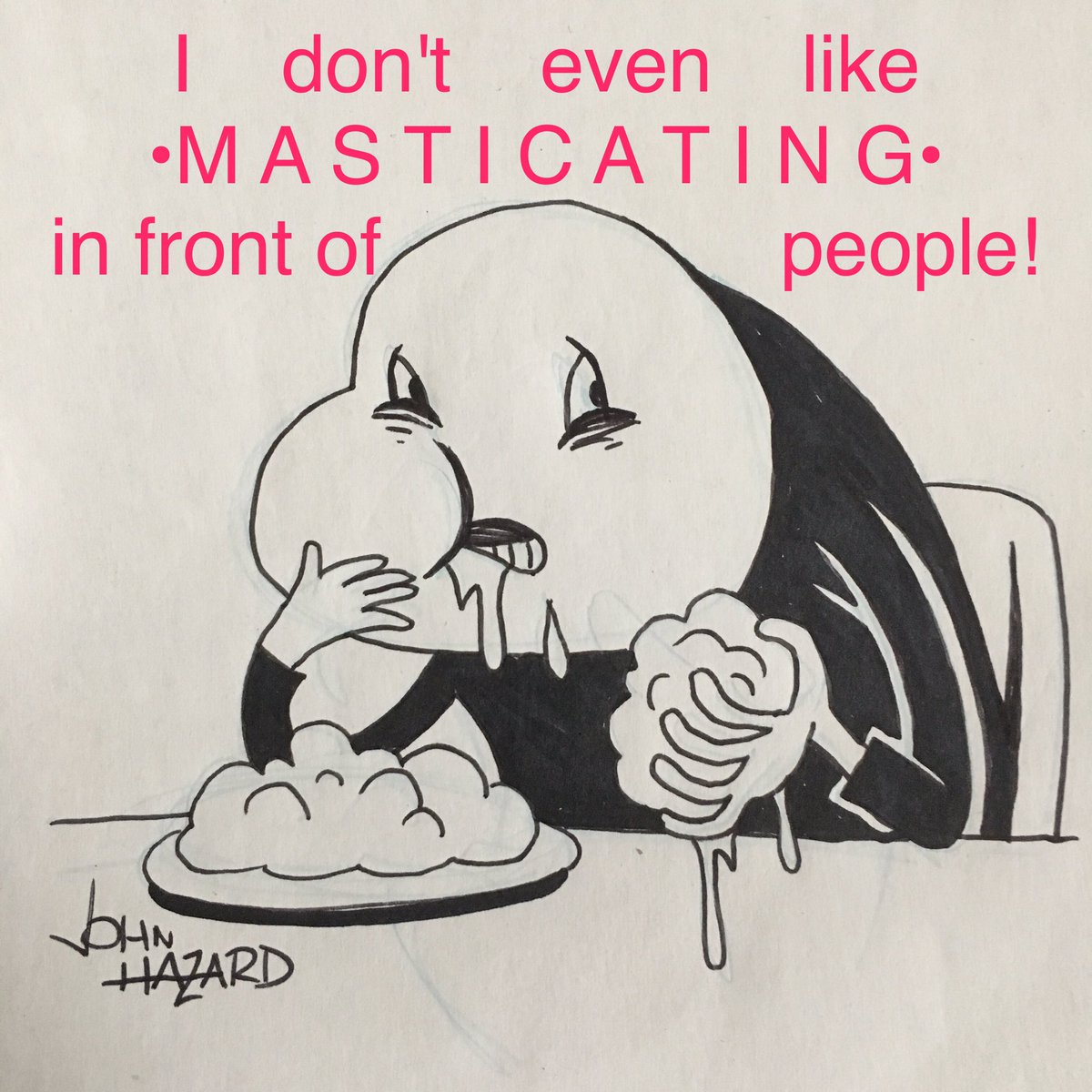 Franky_WebComic's tweet photo. Seriously #LouisCK !
#masticating #chewing #eating #food #foodporn #anxiety #cartoon #comics #doodle #LouisCKapology https://t.co/Vptnb4cTVN