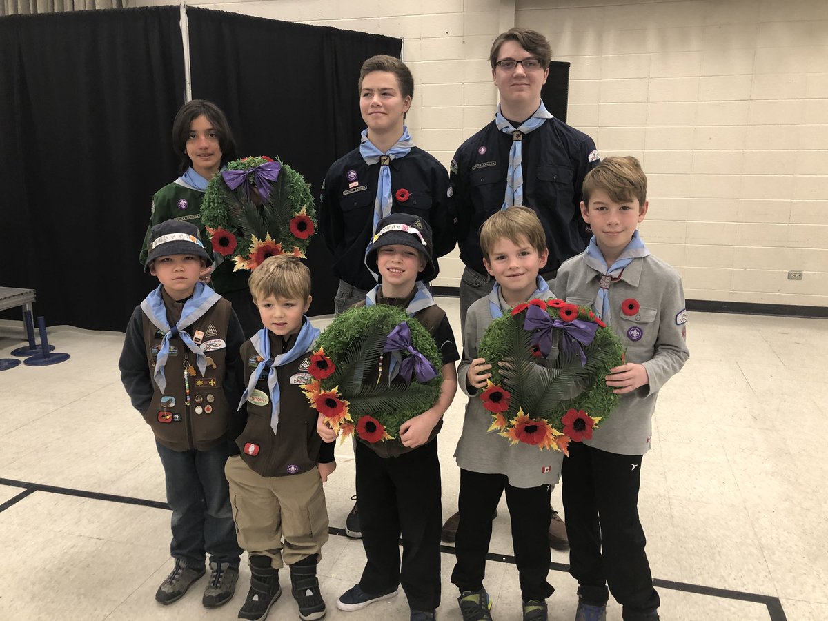 TuscanyCubs's tweet photo. Bowness Legion Remembrance Day Ceremony. #RemembranceDay #ScoutsRemember #scoutsdostuff https://t.co/y81PK9PACL