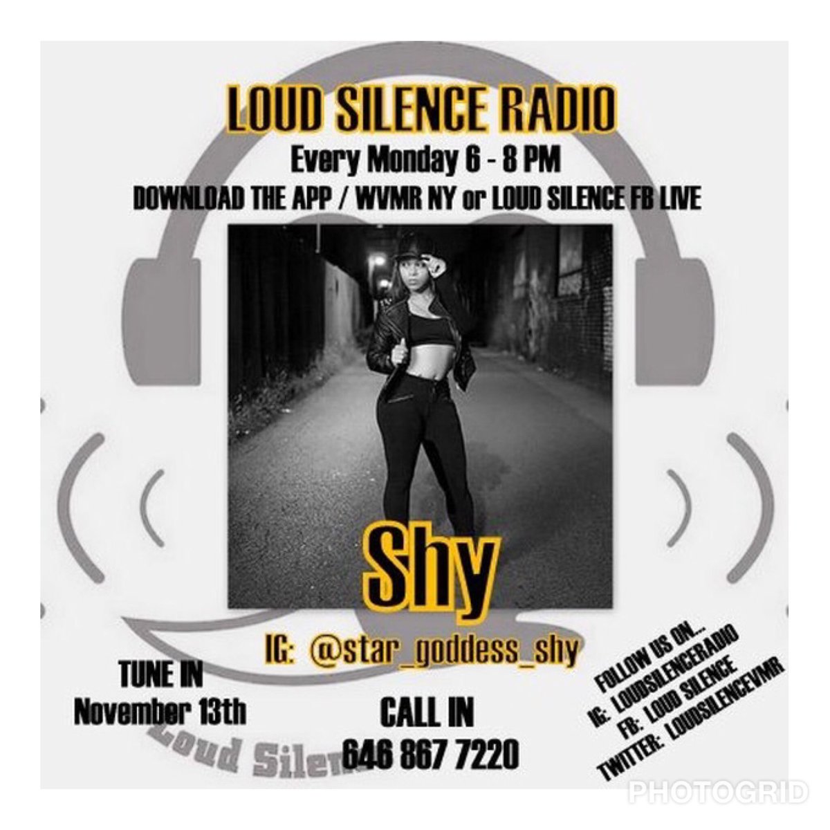 Issa_Goddess25's tweet photo. Monday Light Up The Air Waves Of @loudsilenceradio . Catch Me Live . Call In Ask Questions . Show Love ๐ #LimitlessDreams #LoudSilenceRadio #ISP2017 https://t.co/SjiXsnAqD2