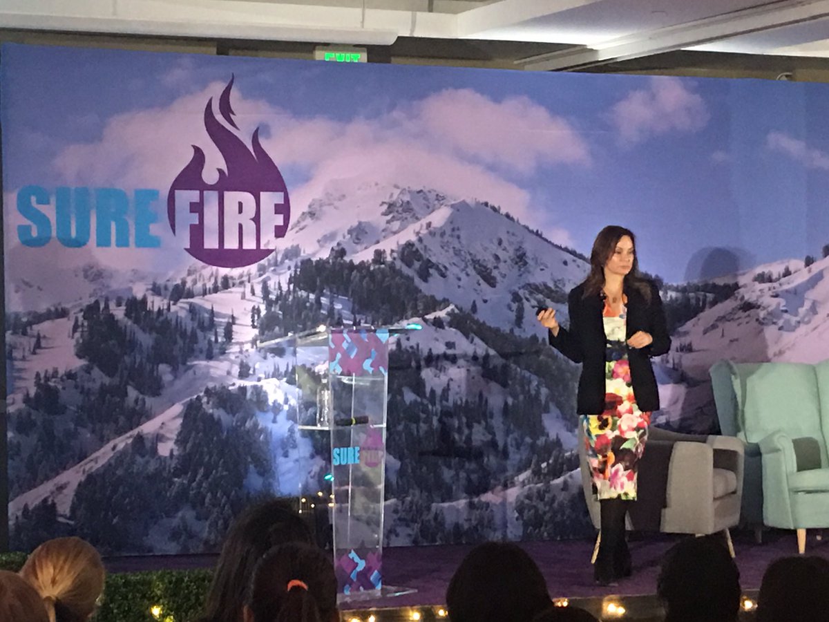 JackiZehner's tweet photo. @RosieRios takes the stage and is ready to share her story of becoming a #historymaker @SurefireGirls #DreamBig https://t.co/Mw5XzZgS5o