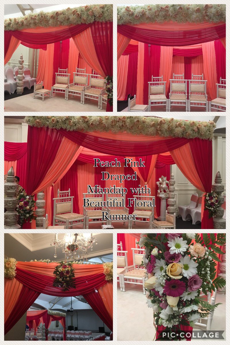 MidlandMandaps's tweet photo. Congrats to Manish Gautam, thank you for choosing Midland Mandaps Ltd #floralmandap #drapedmandap #peachmandap #pinkmandap @TheGrandStation https://t.co/EaNELuHWeI